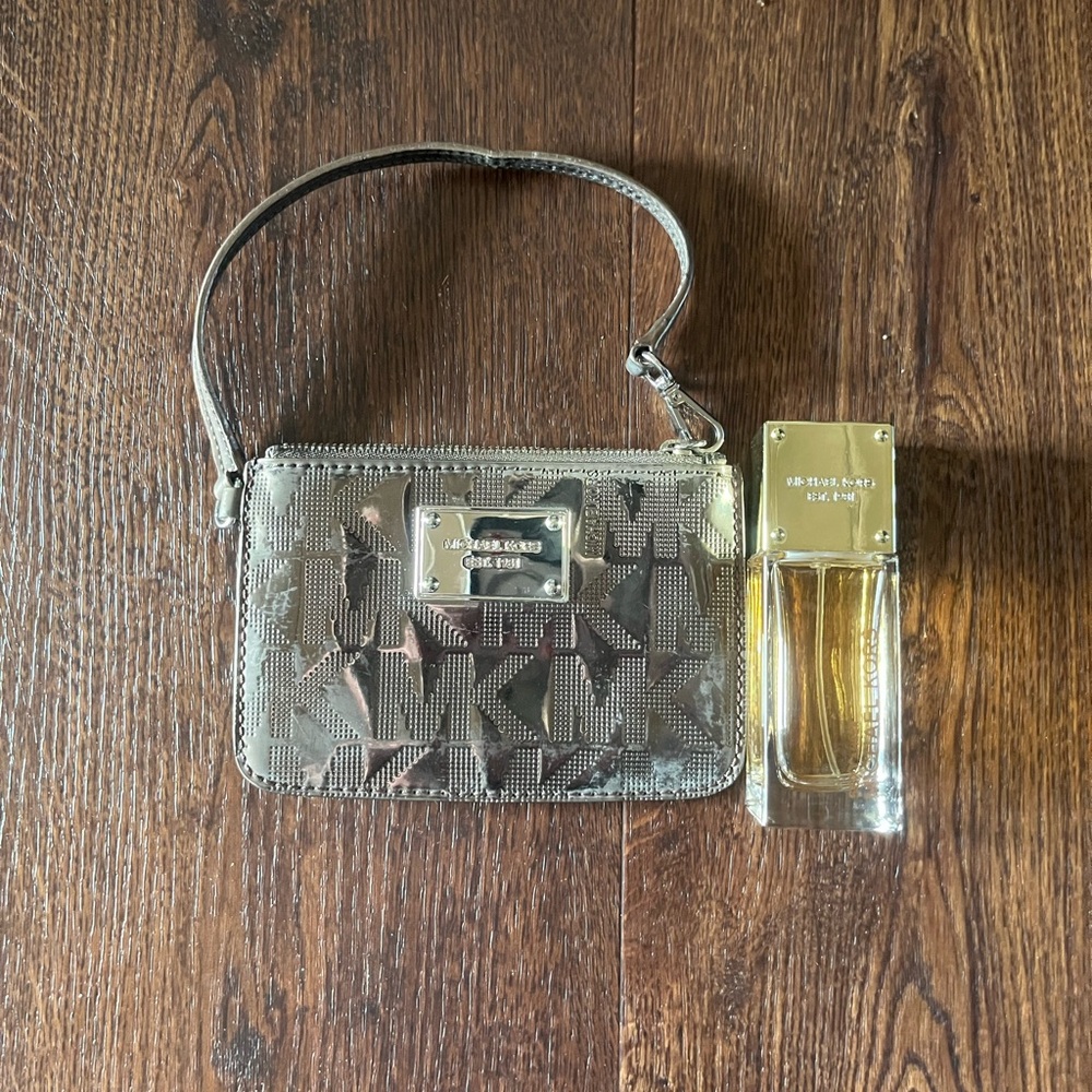 Michael Kors wristlet , Sexy Amber Eau de Parfum 1.0oz